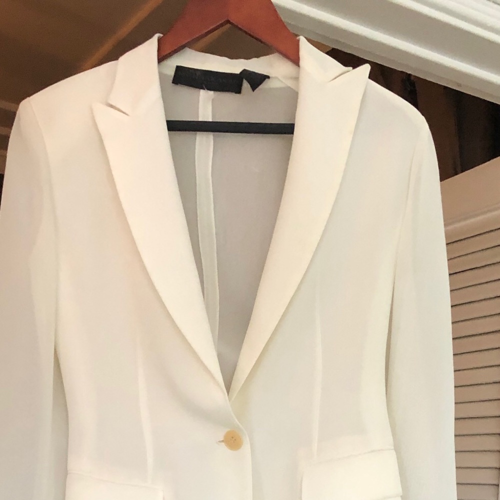 Donna Karan black label couture sheer blazer
